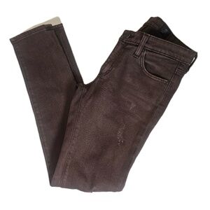 AG Adriano Goldschmied Jeans Womens‎ Brown The Legging Ankle Super Skinny USA